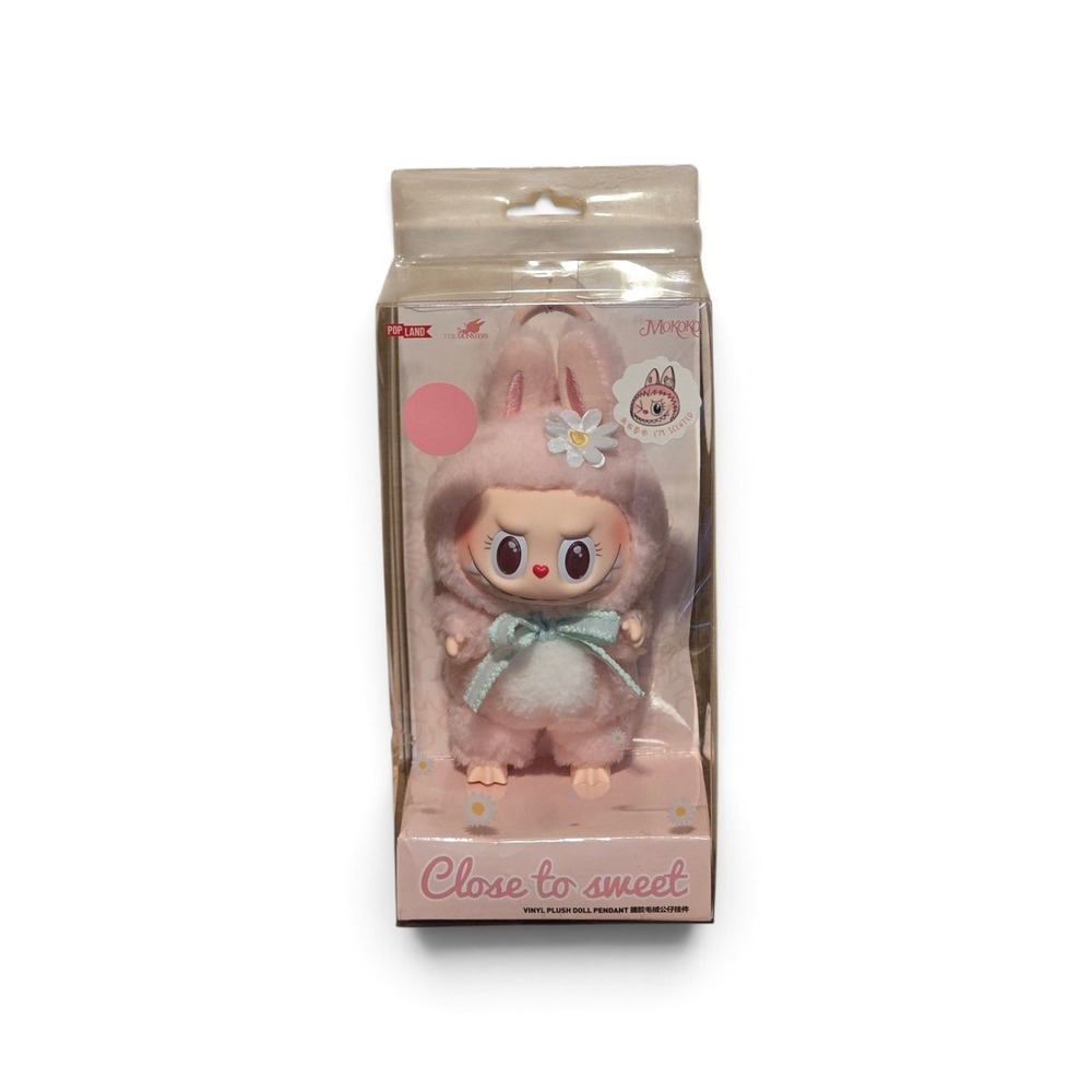 Pop Mart Labubu Mokoko Sweetheart Series Close to Sweet Vinyl Plush Doll Pendant